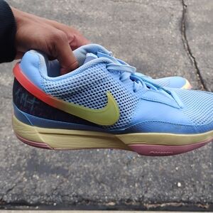 Nike Light Blue and Pastel Multi-Color Low-Top Sneakers